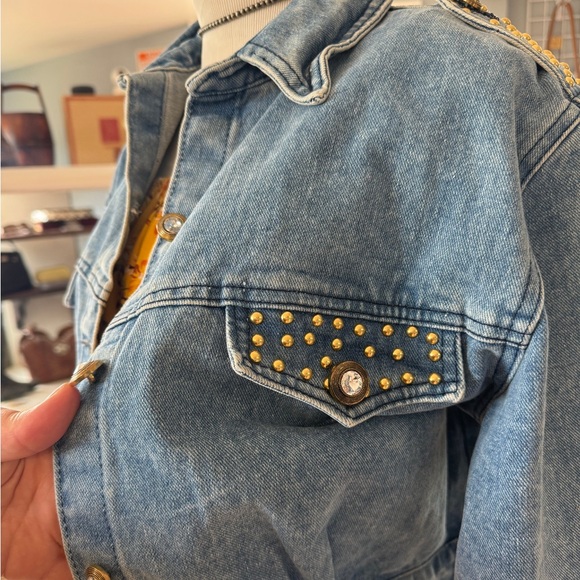 Vintage Cropped Denim Jacket - Picture 4 of 5